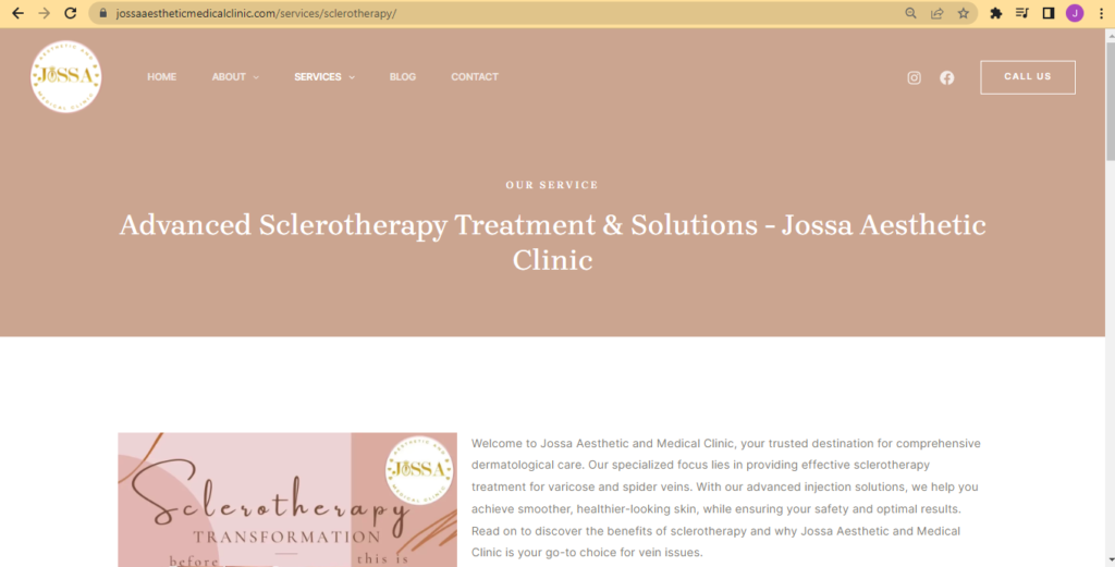 Jossa Scleortherapy Content